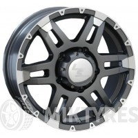 LS Wheels LS212 7x16 5x139.7 ET 30 Dia 98.5 (BKF)